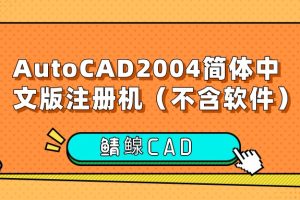 AutoCAD2004简体中文版注册机（不含软件）
